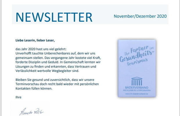 Newsletter November/Dezember 2020