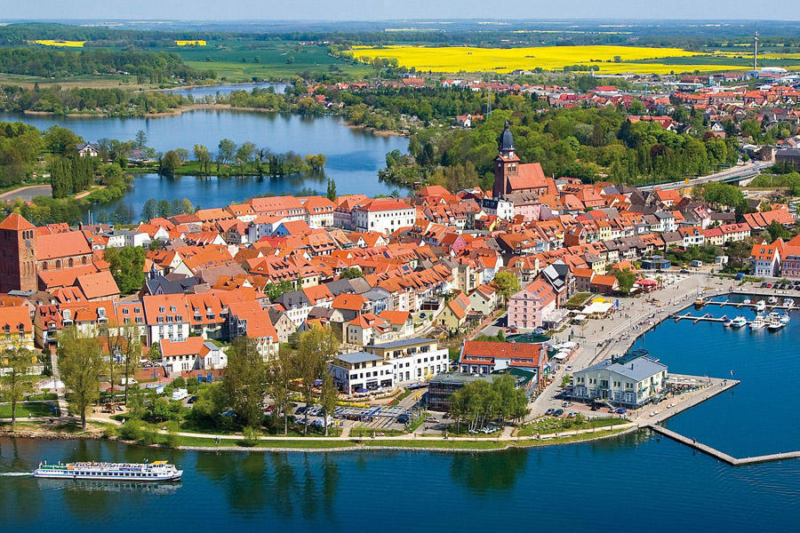 Waren, Müritz aus der Luft