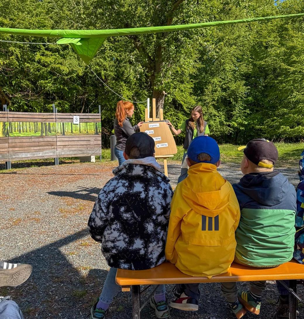 1,2 oder 3 im Freiluftklassenzimmer