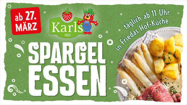 Spargelzeit bei Karls Erlebnis-Dorf