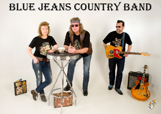 Blue Jeans Country Band Autogrammkarte Vorderseite