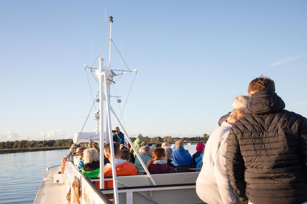 Kranichfahrten mit dem Fahrgastschiff Swantevit