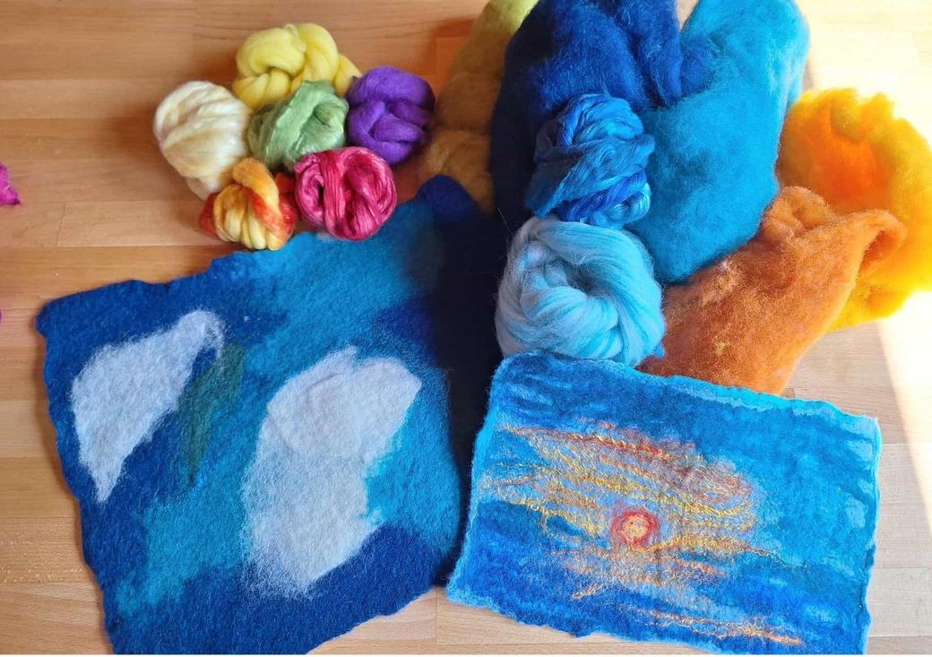 Workshop Malen mit Filzwolle