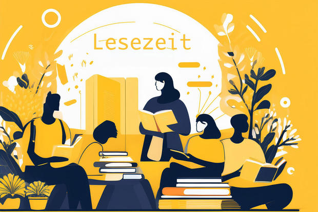 Postkarte Lesezeit neu