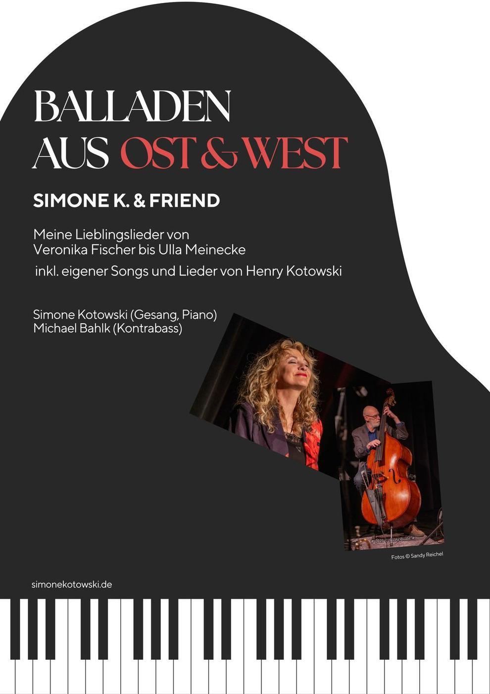 SIMONE K. & FRIEND Flyer Balladen aus Ost und West