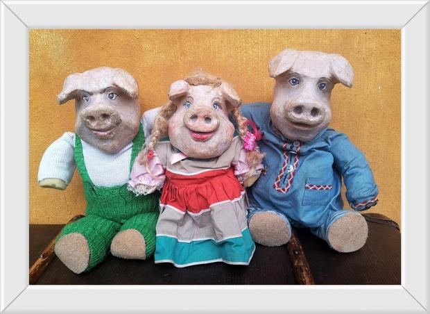 Drei kleine Schweine