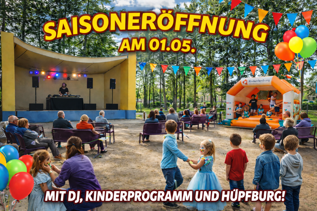 Saisoneröffnung mit DJ und Kinderbuntheit