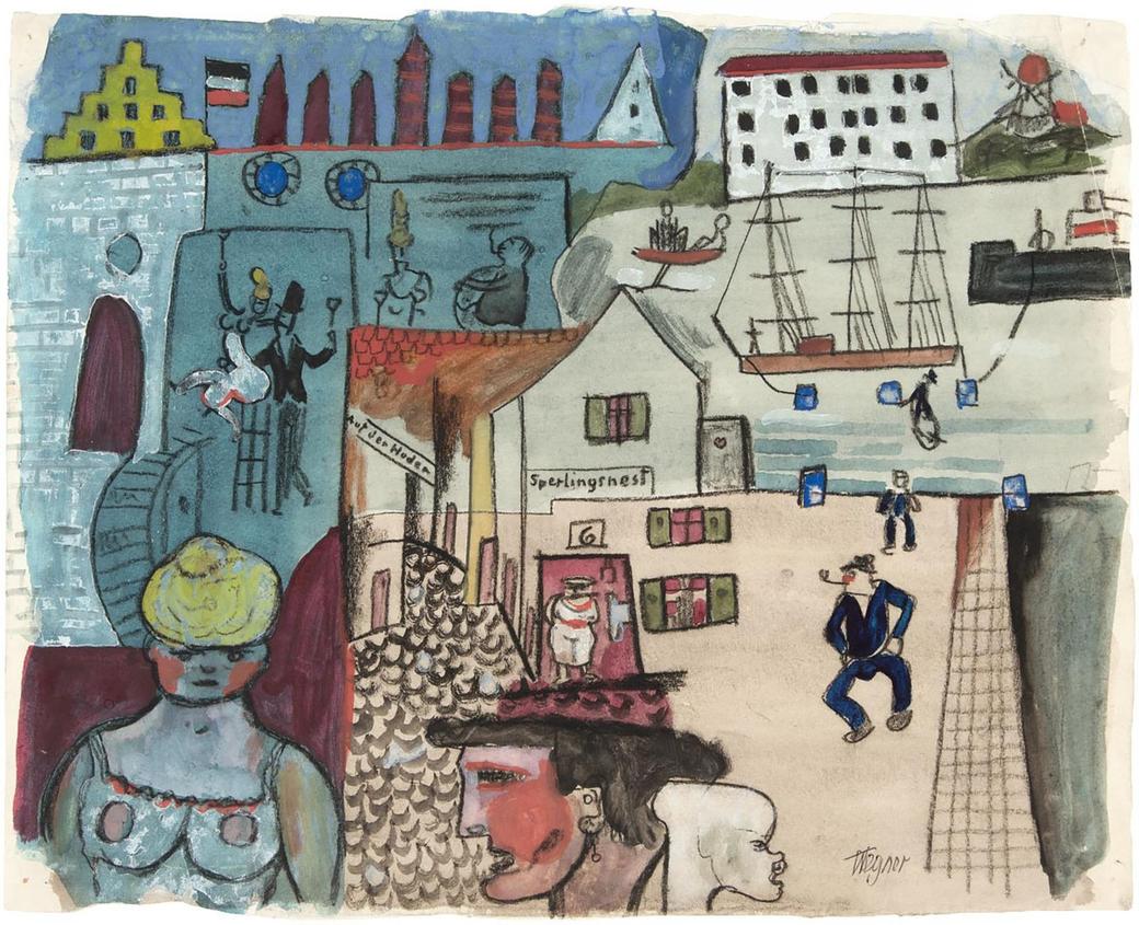 Erich Wegner - Matrosen an Land, 1922