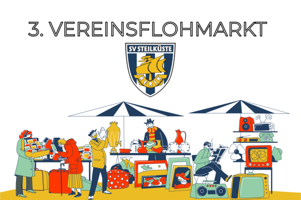Flohmarkt SV Steilküste_Veranstaltungskalender 30 x 20 cm