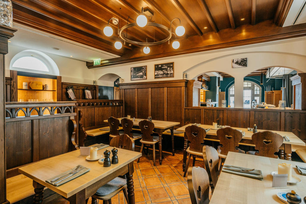 Winterdorf im Tegernseer Biergarten