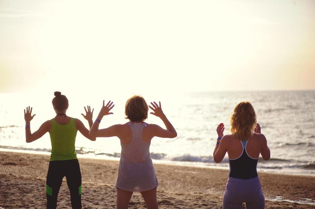 Zumba am Strand